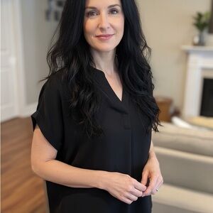 Elegant Black Women's Top